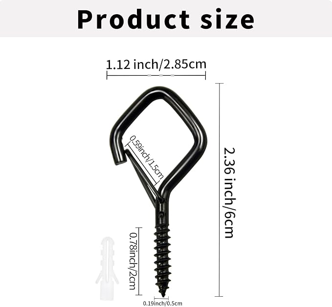 10PCS Eye Screw Hooks for Hanging Heavy Duty - Image 5