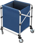 Commercial Laundry Cart with Wheels, Folding Laundry Hamper Cart, Heavy Duty by Eapmic