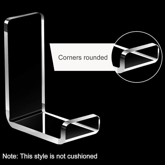 Weewooday 4 Pieces Headphone Hanger Holder Desk Adhesive Headphone Hook Wall - Image 3