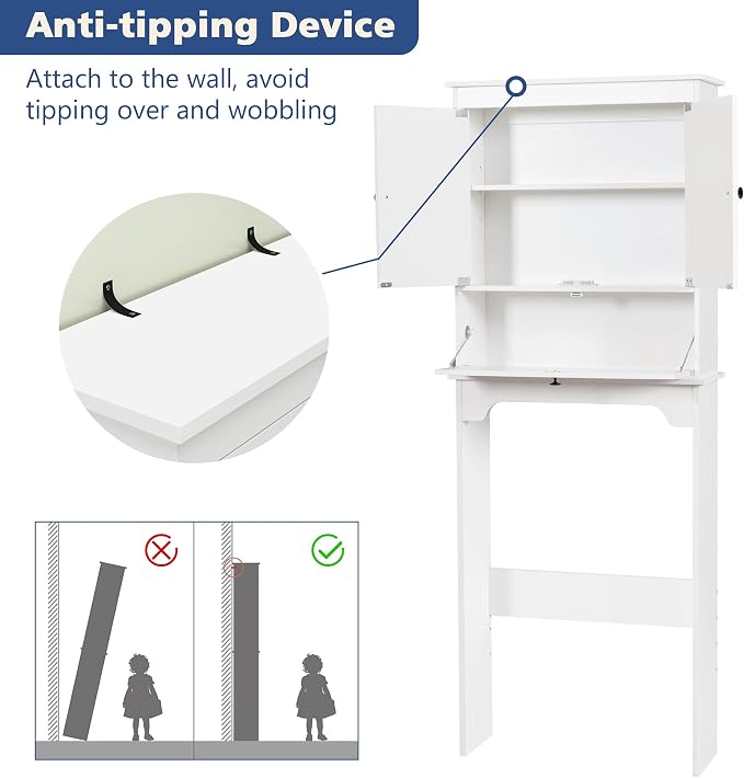 Over The Toilet Storage Cabinet, Bathroom Cabinet Over Toilet - Image 6