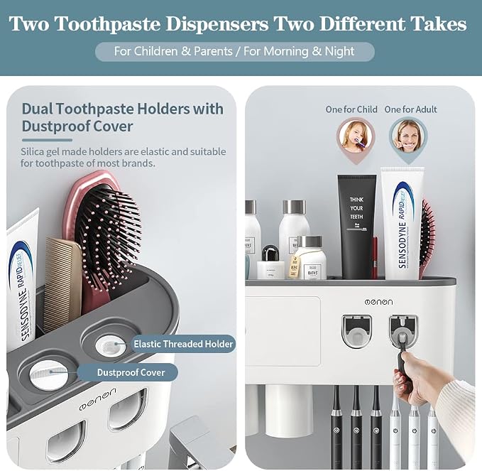 Toothbrush Holders Wall Mounted, Toothbrush Holder - Image 4