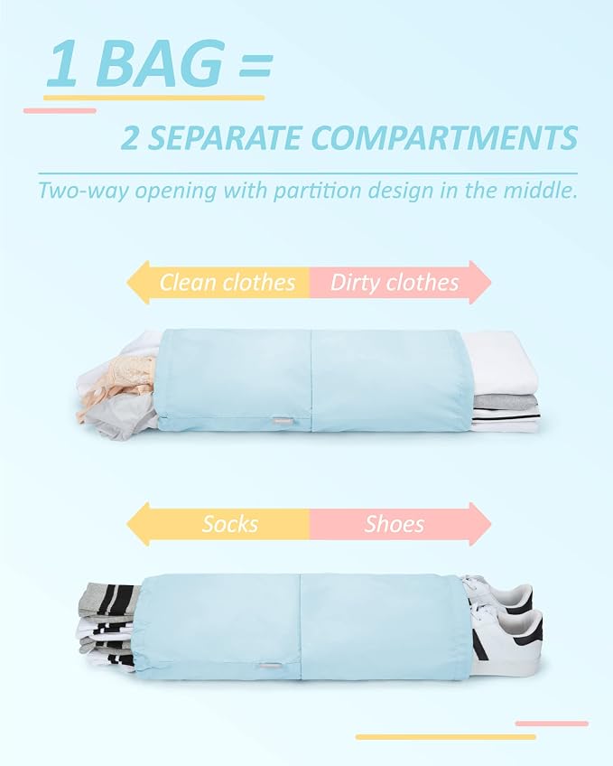 BAGSMART 6 Set /4 Set/2 Set Compression Packing Cubes - Image 4