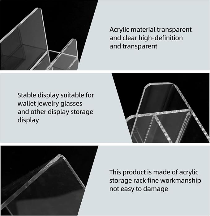 Acrylic Wallet Display Stand Purse Handbag Organizer, Acrylic Display Shelf - Image 2