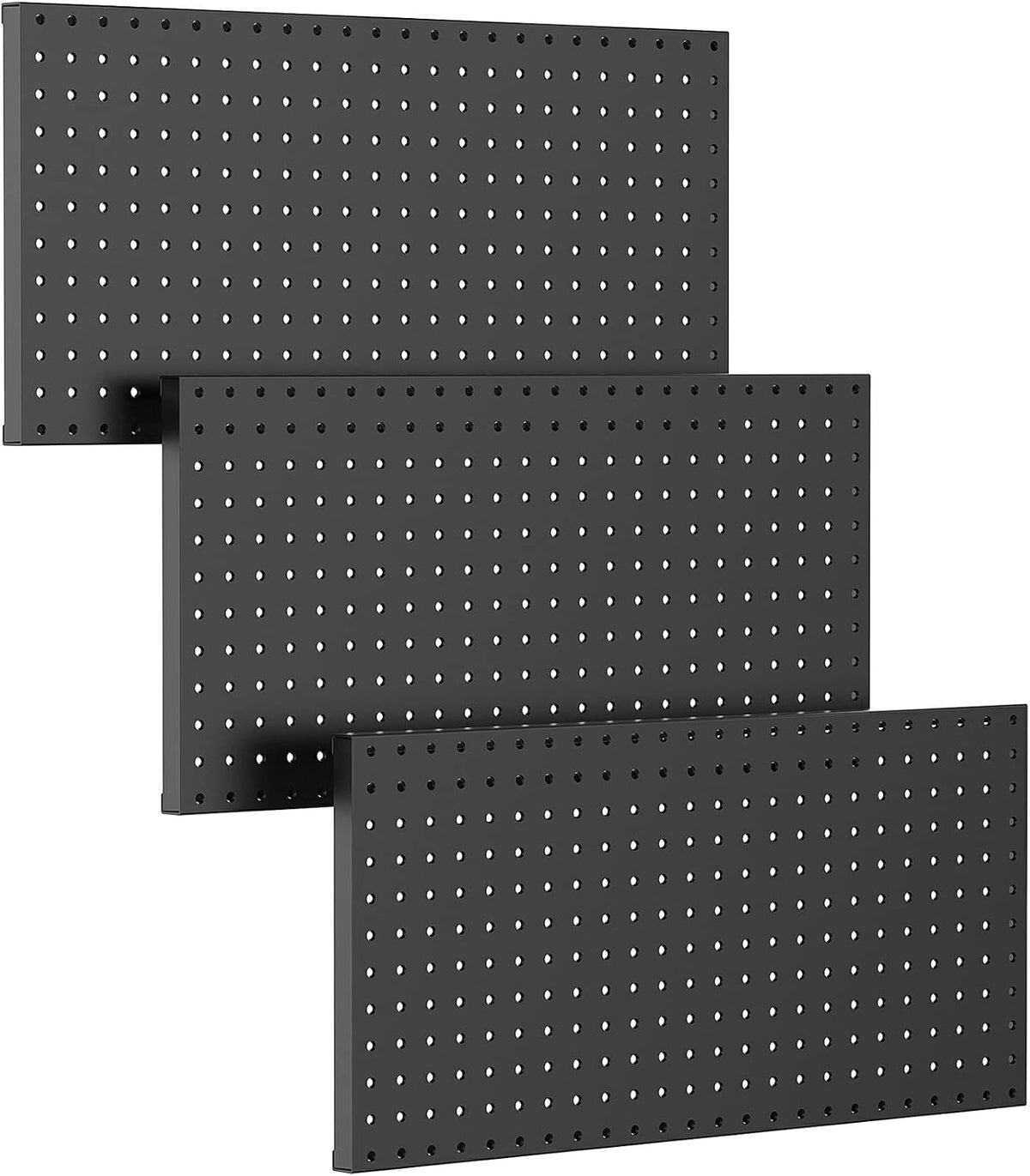 TORACK 3 PCS Metal Pegboard Panels(12x24 in) for Wall, 36x24 in Peg