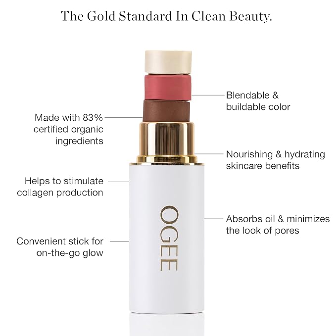 Ogee Sculpted Face Stick Certified Organic Highlighter Makeup - Image 4
