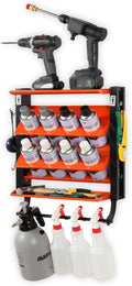 Wallmaster Spray Can Holder, Lube Can Wall Mount Storage Rack Heavy Duty Paint by Wallmaster