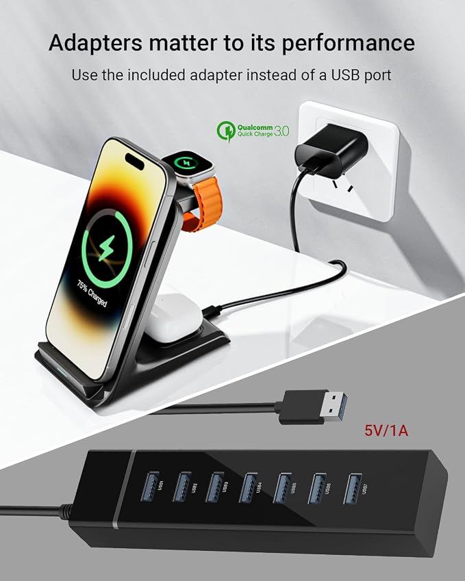 Wireless Charger for Thick Cases of 10MM/Otterbox/Popsocket Compatible - Image 4