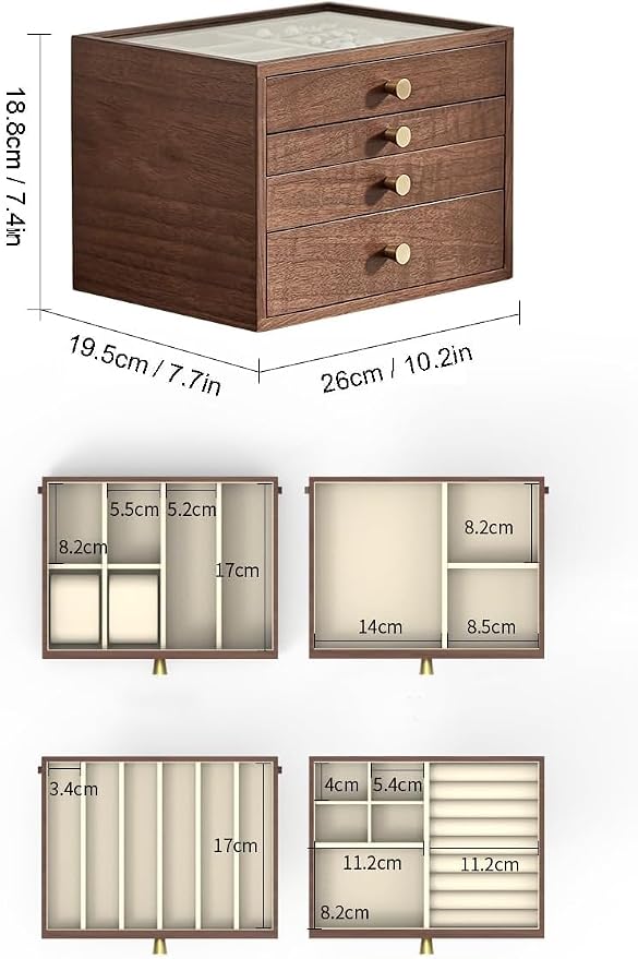 CHOSIN Black Walnut Jewelry Box - Image 6