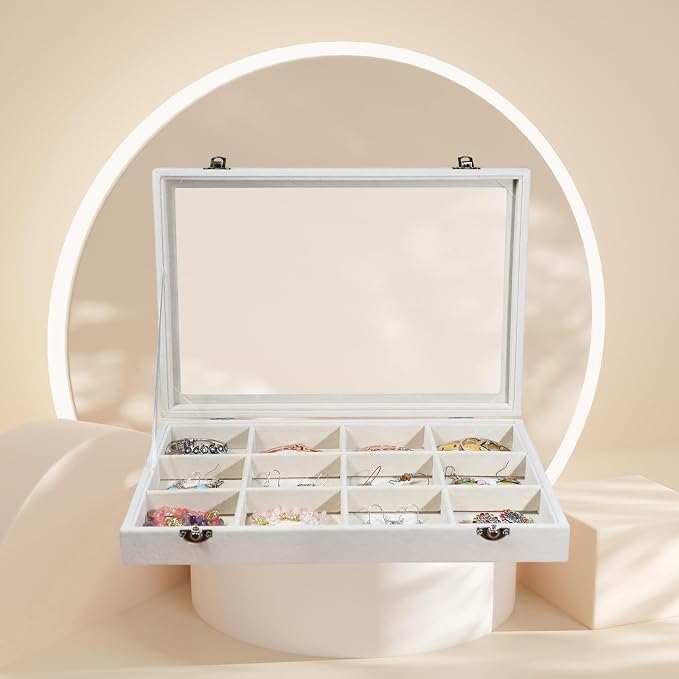 Stratalife Jewelry Organizer Bracelet Organizer Storage Box 12 Grid Stackable - Image 3