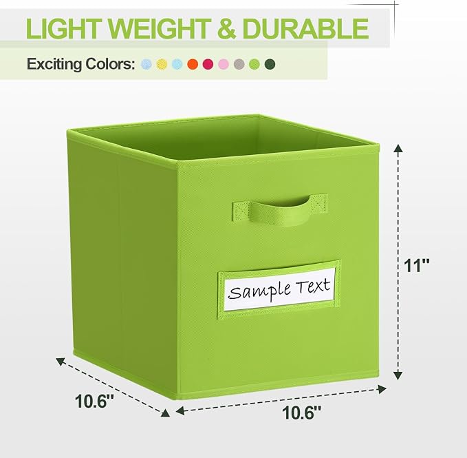 artsdi 11x11 storage cube bins Foldable Fabric storage cubes - Image 2