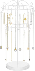 iDavosic.ly 2 Tier Rotating Necklace Holder Organizer by iDavosicly