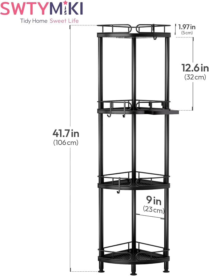 SWTYMIKI Corner Shower Caddy Standing - Image 7