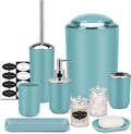 IMAVO Bathroom Accessories Set, 9 Pieces Bathroom Accessory Set, Qtip Holders by IMAVO