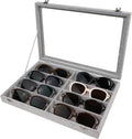 Wudygirl Jewelry organizer Sunglass Organizer 8 Slot Velvet Jewelry Tray by Wudygirl
