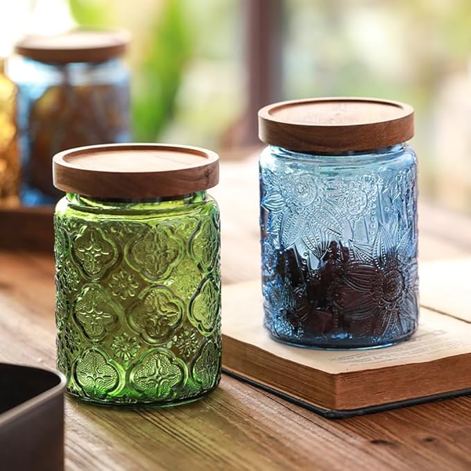 ANSQU Vintage 23.7oz Glass Mason Jar - Image 4