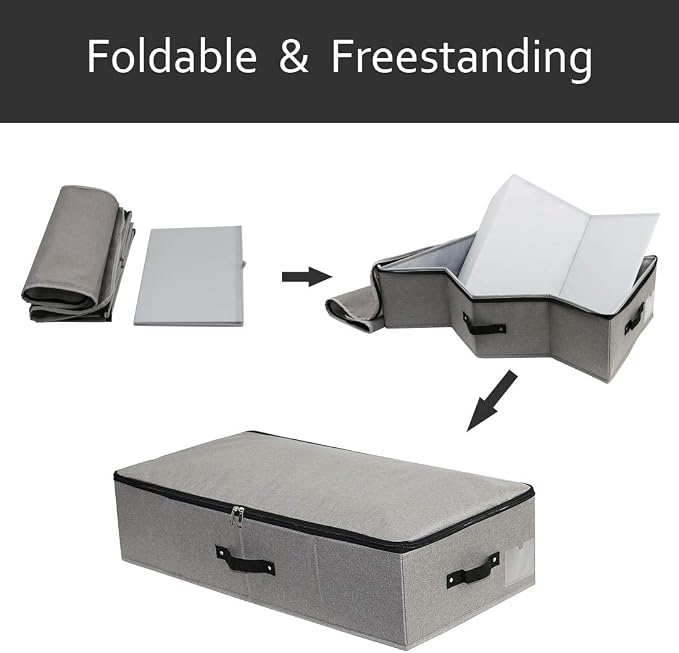 AMJ Under Bed Clothes Organizer Large Storage Bins - Image 4