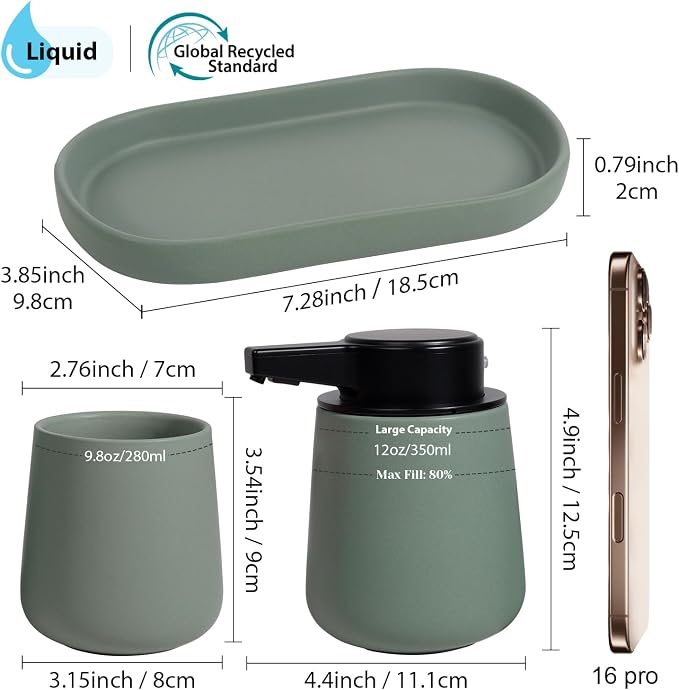 INGOFIN Automatic Ceramic Bathroom Accessory Set - Image 2