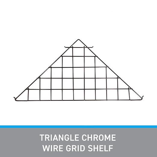 SSWBasics Triangle Black Wire Grid Shelf -- Set of 2 - Image 3