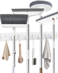 AceMining Broom Holder Wall Mounted, Wooden Mop and Broom Holder by AceMining