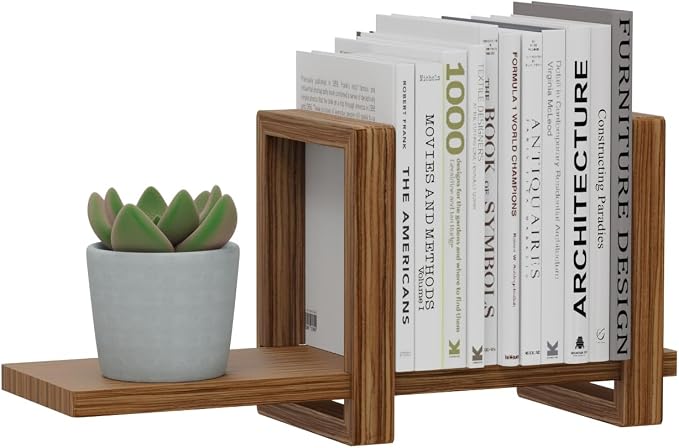Adjustable Desktop Bookshelf, Retro Tabletop Bookshelf, Desk Shelf - Image 4