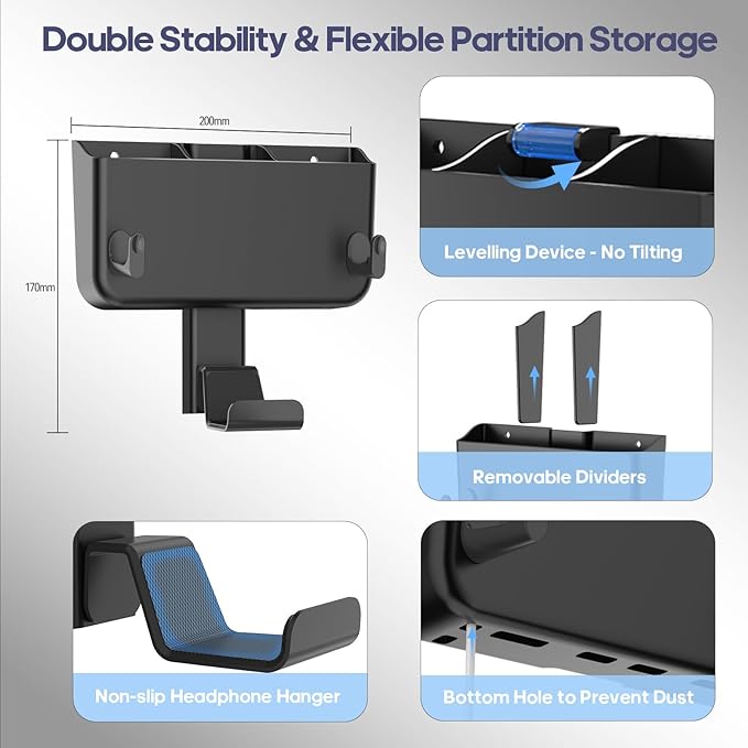 Adhesive Remote Control Holder Wall Mount - Image 2