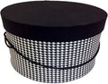 Sarah's Hat Boxes Classic Houndstooth Hat Box – 21.5" x 11.5" Handmade in USA – by SarahsHatBoxes