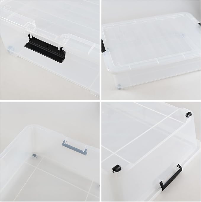 Gloreen 3 Pack Large Under Bed Storage Boxes - Image 4