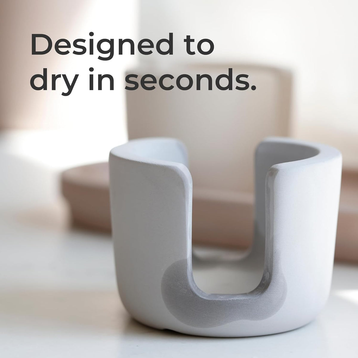 Diatomaceous Earth Sponge Holder - Drying Rack, Absorbent Stone