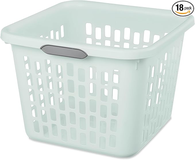 Sterilite Laundry Basket, Plastic Clothes Hamper, Large Square Bin by Sterilite