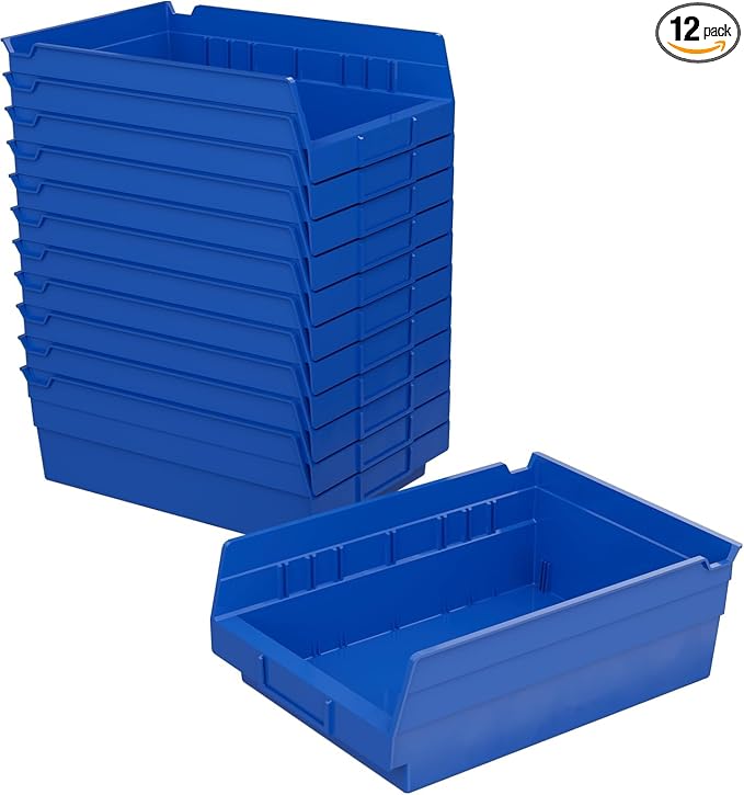 Akro-Mils 30150 Plastic Shelf Bins, Heavy Duty Storage Bins by Akro-Mils
