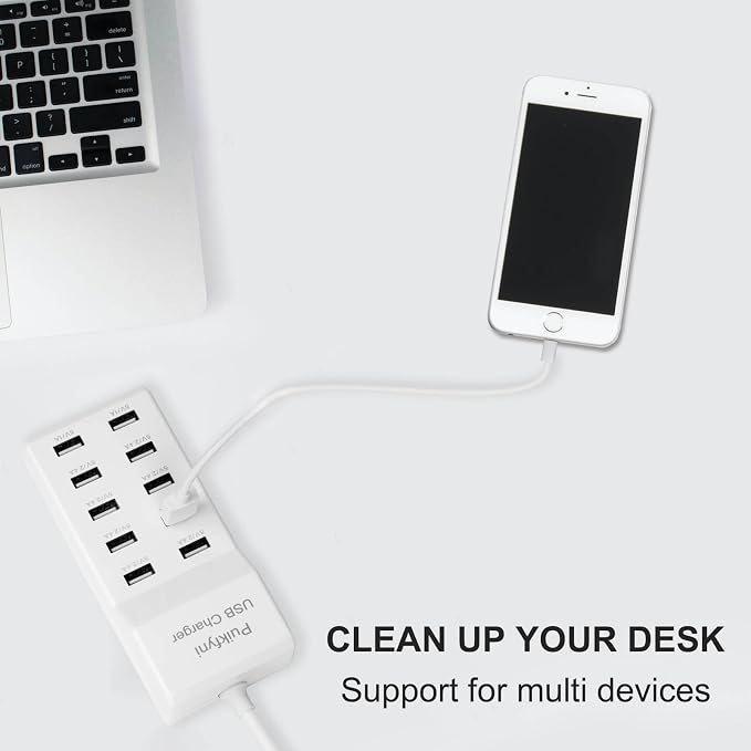 2 Pack 10-Ports USB Charger Station, Power Strips - Image 5