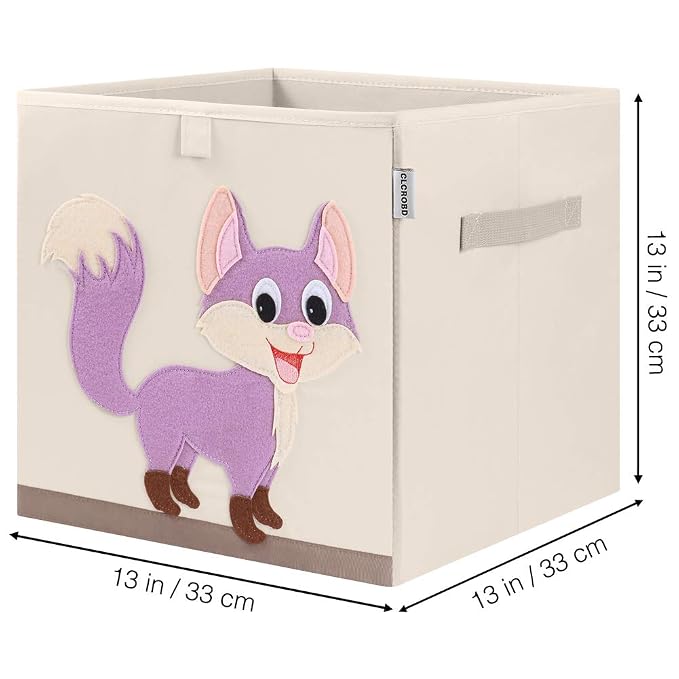 CLCROBD Foldable Animal Cube Storage Bins Fabric Toy Box/Chest/Organizer - Image 2