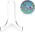 Boloyo 60-Degree Angle Acrylic Plate Display Stand, 4.5 Inch 2PC Clear Acrylic by BoloyoAcrylicDisplayEasel
