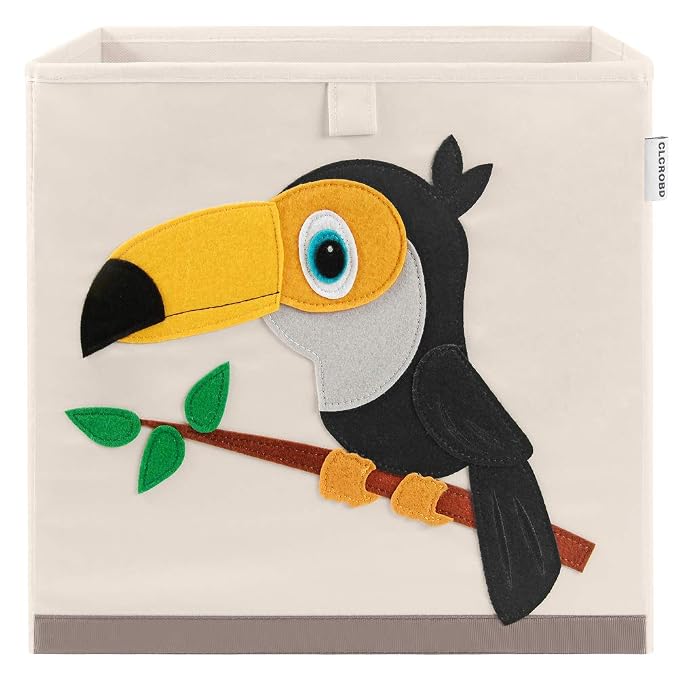 CLCROBD Foldable Animal Cube Storage Bins Fabric Toy Box/Chest/Organizer by CLCROBD