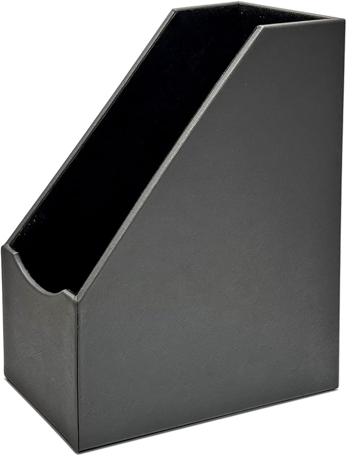 UnionBasic Magazine File Holder, Leatherette Desktop Document Organizer - Image 5