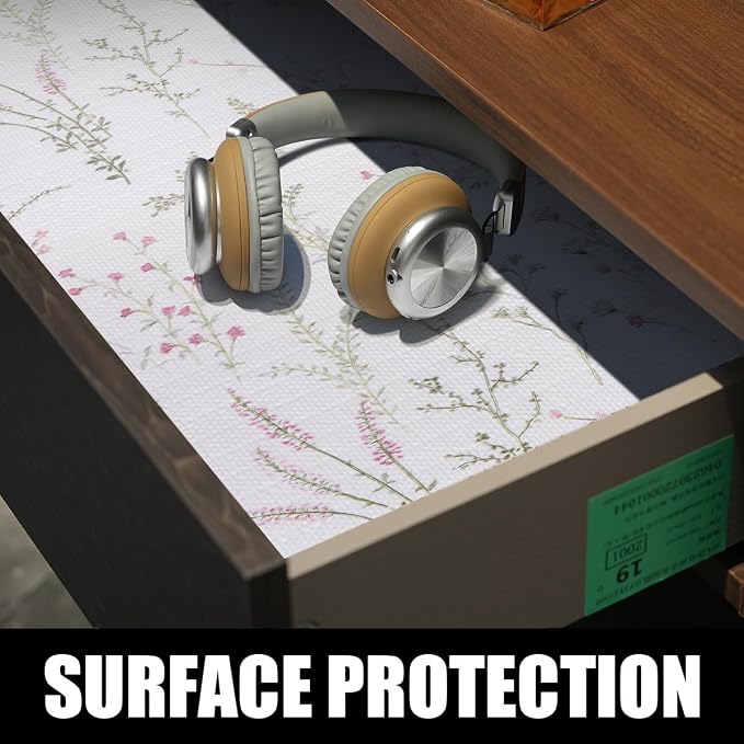 Floral Drawer and Shelf Liner for Cabinets 16IN x 20FT, Non-Adhesive and Strong - Image 4