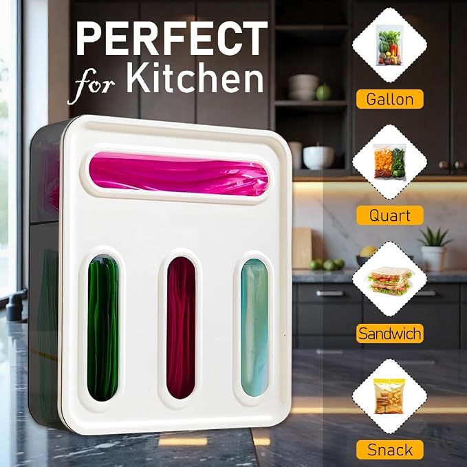 FALAH Food Storage Bag Organizer, 4 in 1 Plastic Bag Organizers - Image 7