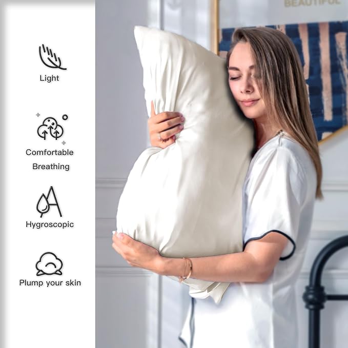 Mulberry Silk Pillow Cases for Hair and Skin King Size Silk Pillowcase - Image 3