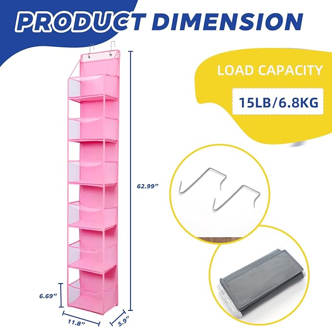 2 Packs Over The Door Organizer - Image 2