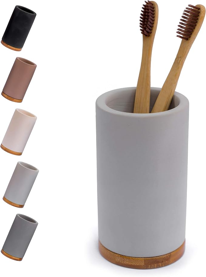 Matani Bamboo Toothbrush Holder Diatomite Tooth Brush Organizer - Image 8