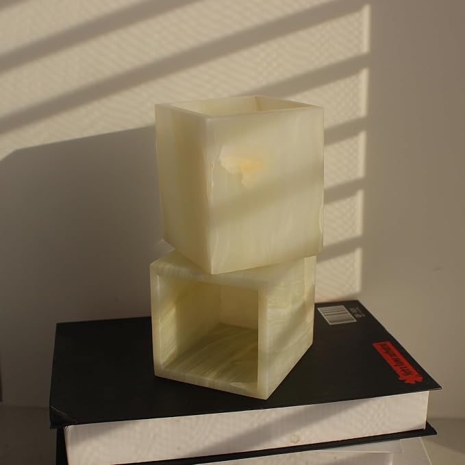 Natural Light Green Onyx Toothbrush Holders - Image 8