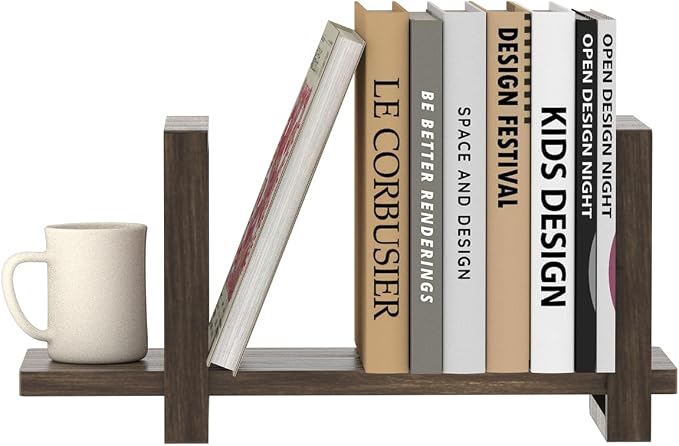 Adjustable Desktop Bookshelf, Retro Tabletop Bookshelf, Desk Shelf - Image 4