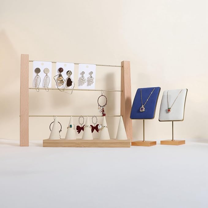 GemeShou 3 Tiers Beech Earring display stands - Image 9