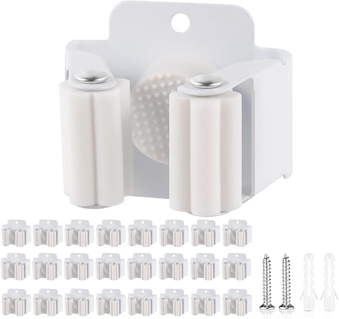 Verdenu 25 Pack Broom Holder Wall Mount, Mop and Broom Holder Wall Mount by Verdenu