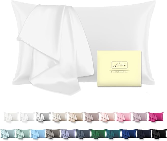 Natural Mulberry Silk Pillowcase by Suatien