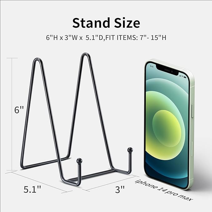 Kruodop 3 Pack 6 Inch Plate Stands - Image 2