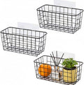 3 Set LeleCAT Adhesive Over the Cabinet Door Wire Baskets by LeleCAT