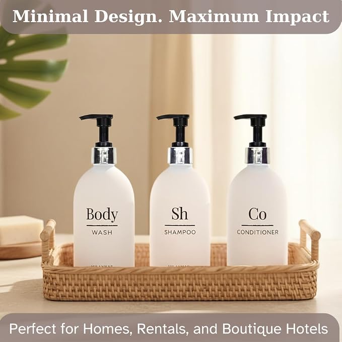 Shampoo Conditioner Body Wash Dispenser Set - Image 5