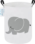 LANGYASHAN Laundry Basket Canvas Fabric Collapsible Organizer Basket by LANGYASHAN