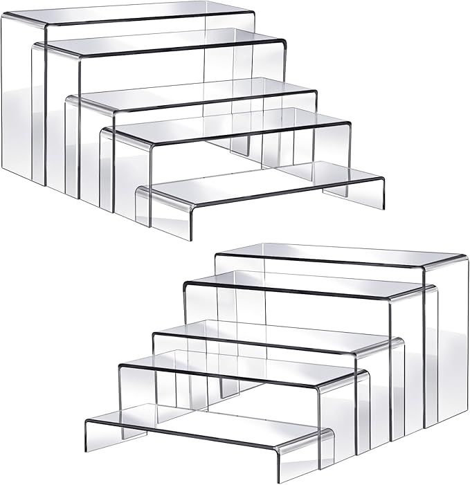 Fixwal 10pcs 2 Set Acrylic Risers by Fixwal
